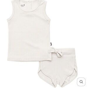 Kyte Baby Bamboo Jersey Tank Jogger Set in CREPE
